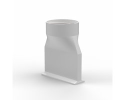 Adapter geschikt voor Velux Airco Ø130 mm binnendiameter – Airconditioner Afvoerkoppeling voor Dakraam – Geschikt voor Flexibele Buis – Koppelstuk Mobiele Airco – Warmteafvoer via raam