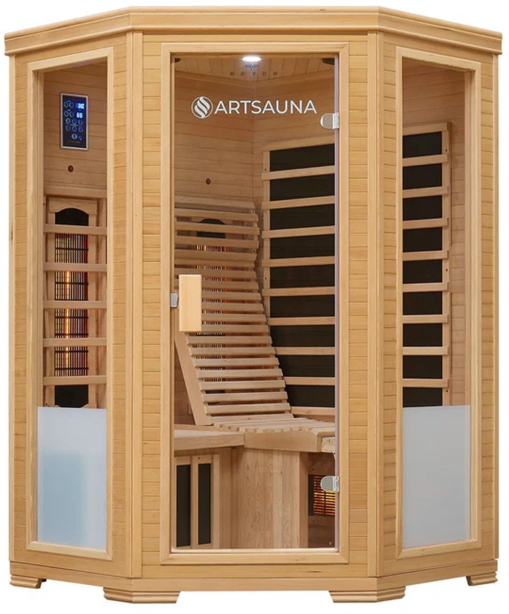 Infraroodcabine Aalborg - 120x120x190 cm - Dubbele Technologie - 2 personen