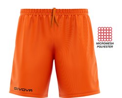 Short Panta Givova One, korte broek oranje, maat XL, geborduurd logo (!)
