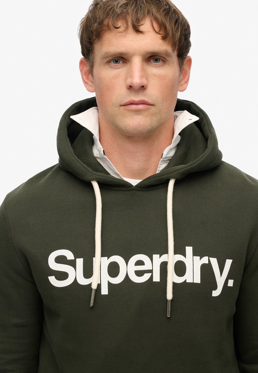 Superdry Hoodie met Core-logo Heren Hoodies Groen