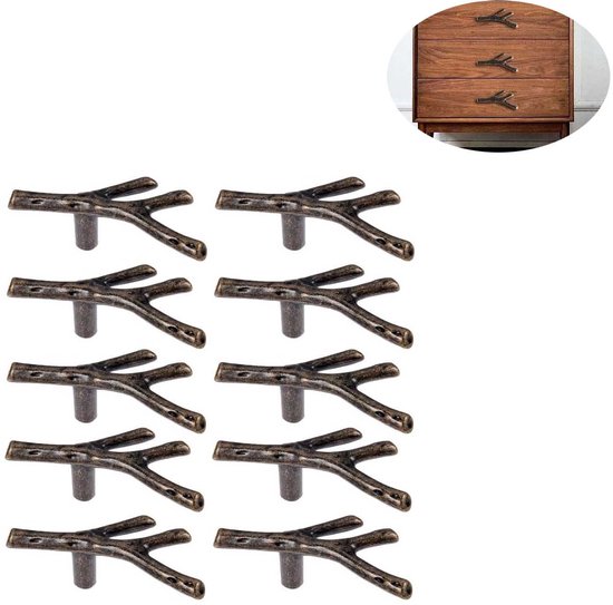 Onzichtbare Meubelgrepen 2 Stuks Keukenkast Grepen Garderobedeur Lange Handgrepen Aluminium Ladegrepen, Bruin (Length 80mm