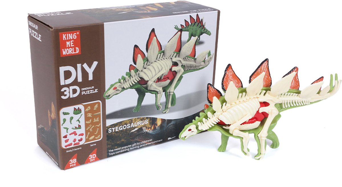 PIA Soft Toys - Dino 3D Anatomie - Stegosaurus
