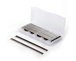 EXCITAT Schaafbladen - Hardmetalen schaafbladen - Accessoires voor elektrische schaafmachines - 82x5,5x1,2mm bladen - Voor Makita, Black & Decker, Bosch, DeWalt en Elu schaafmachines - 10 stuks