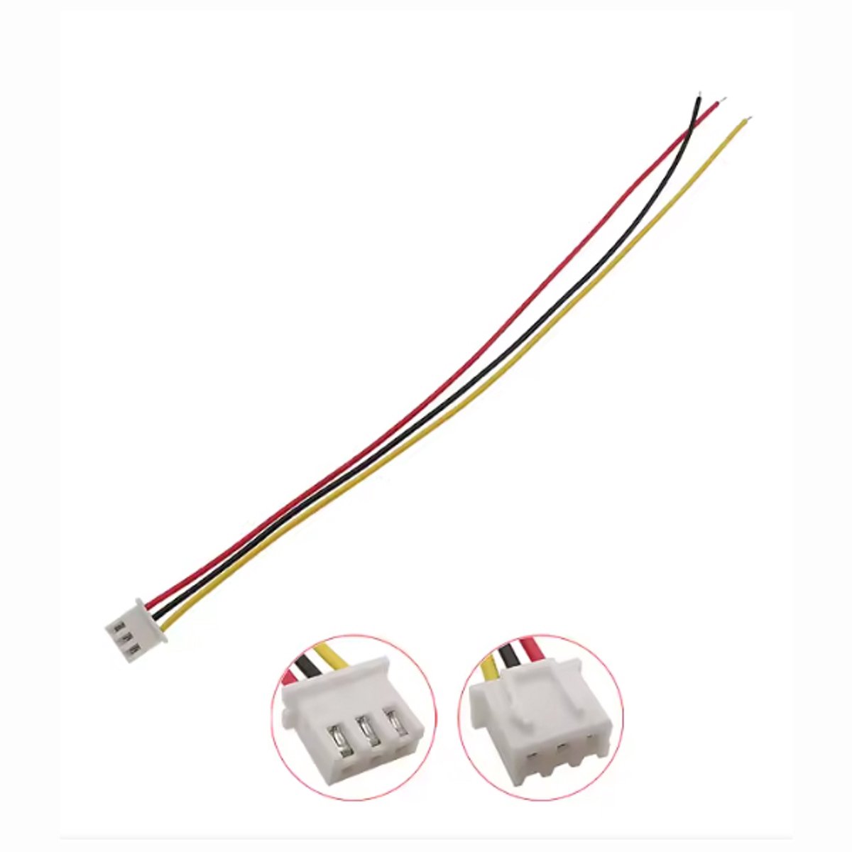 XH2.54 3-Pin Female Kabel – 15cm – Éénzijdige Stekker