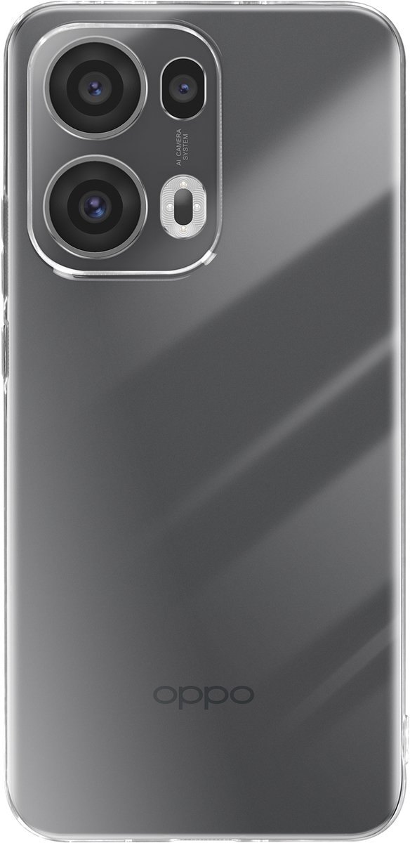 Avizar Hoesje Geschikt voor Oppo Reno 13 Pro Contour Silicone, Transparant