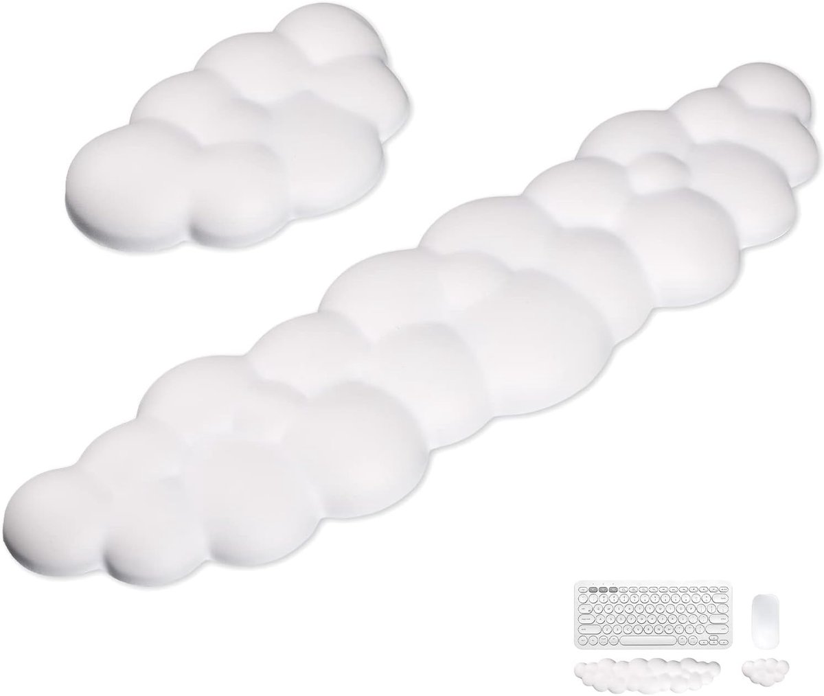 Cloud Keyboard Wrist Rest, 2-delige set: polssteun voor toetsenbord ...
