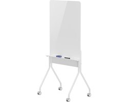 VDD - Whiteboard - White Board - Whiteboard op Wielen - White board op wielen - Whiteboard met Plank - Whiteboard Enkelzijdig