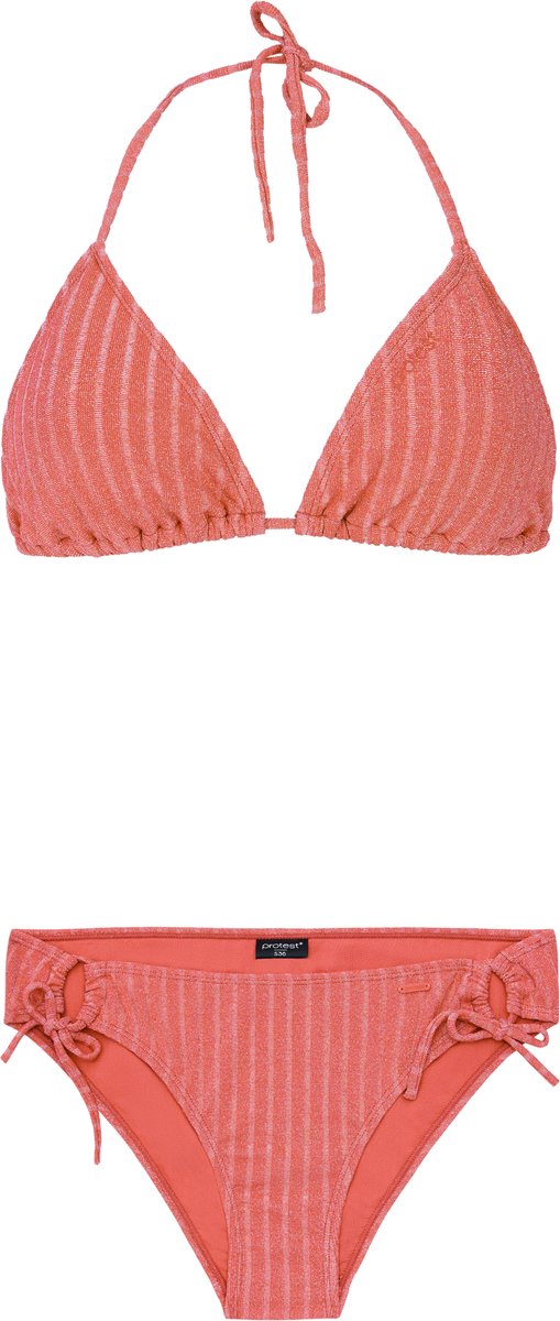 Protest Prtchanti – Triangle bikini set Dames – Koordsluiting – Uitneembare vulling – Badstof Roze
