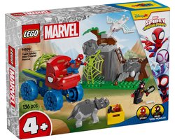 foto van LEGO Marvel Spidey en zijn geweldige vriendjes Team Spidey reddingsmissie met dinotruck - 11199