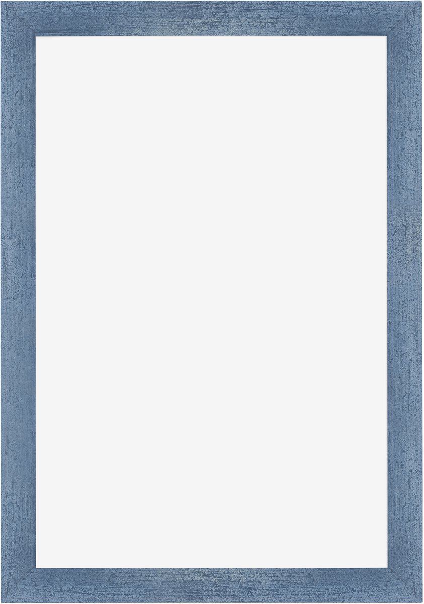Fotolijst 32x45 cm - MDF - Helder Blauw Geveegd - Marseille