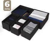 Rangement pour sièges-auto de Placard - Zwart - Set 6 Pièces - Boxes de Rangement - Panier de Rangement