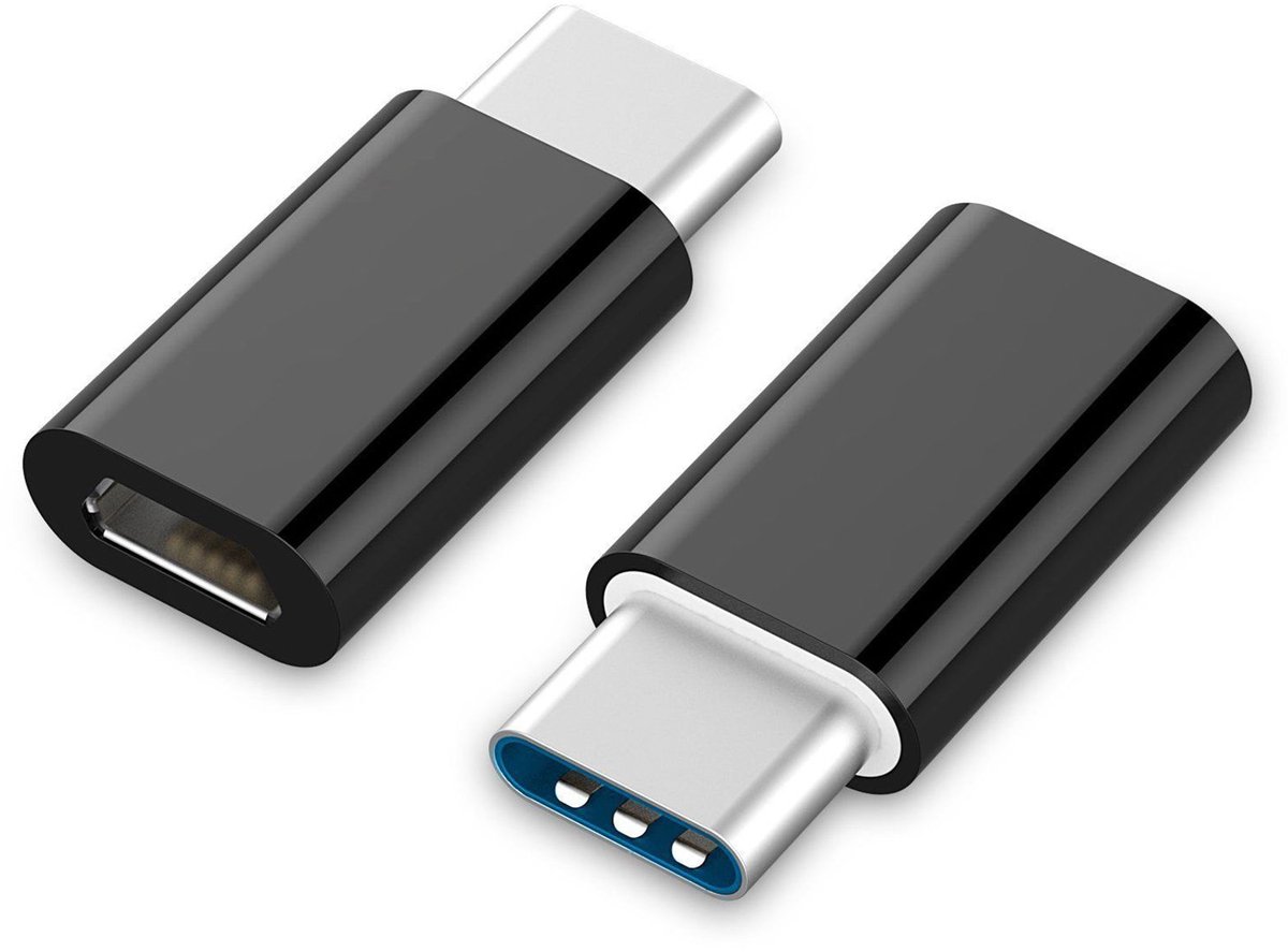 Cablexpert USB-C (m) - USB Micro B (v) adapter - USB2.0 - compact / zwart