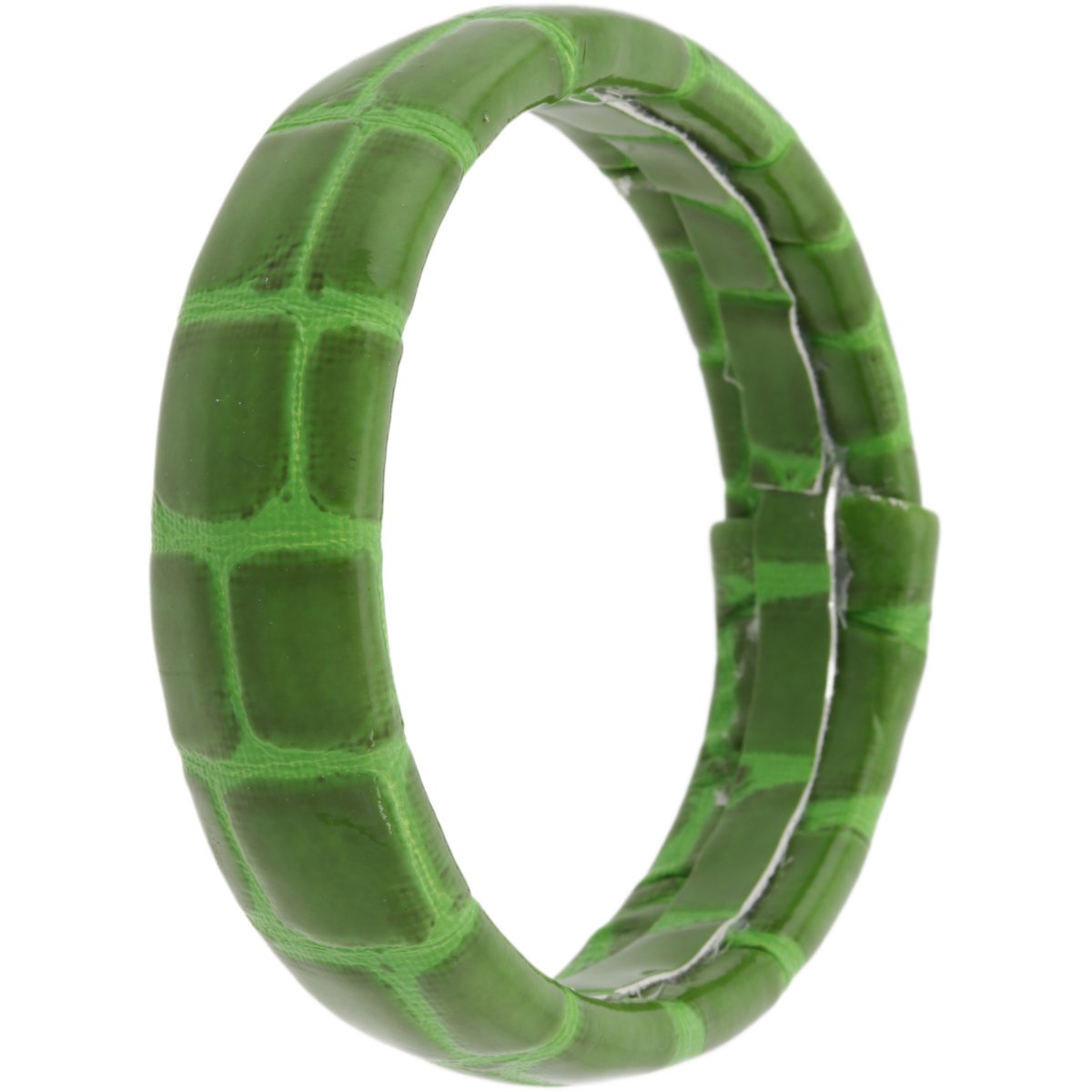 Behave – Armband – Groen – Crocoprint – Glossy Finish – Trendkleur Accent