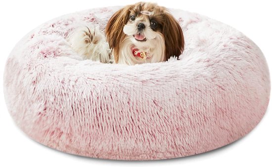 District 70 Hondenmand Donut Fuzz Oud Roze