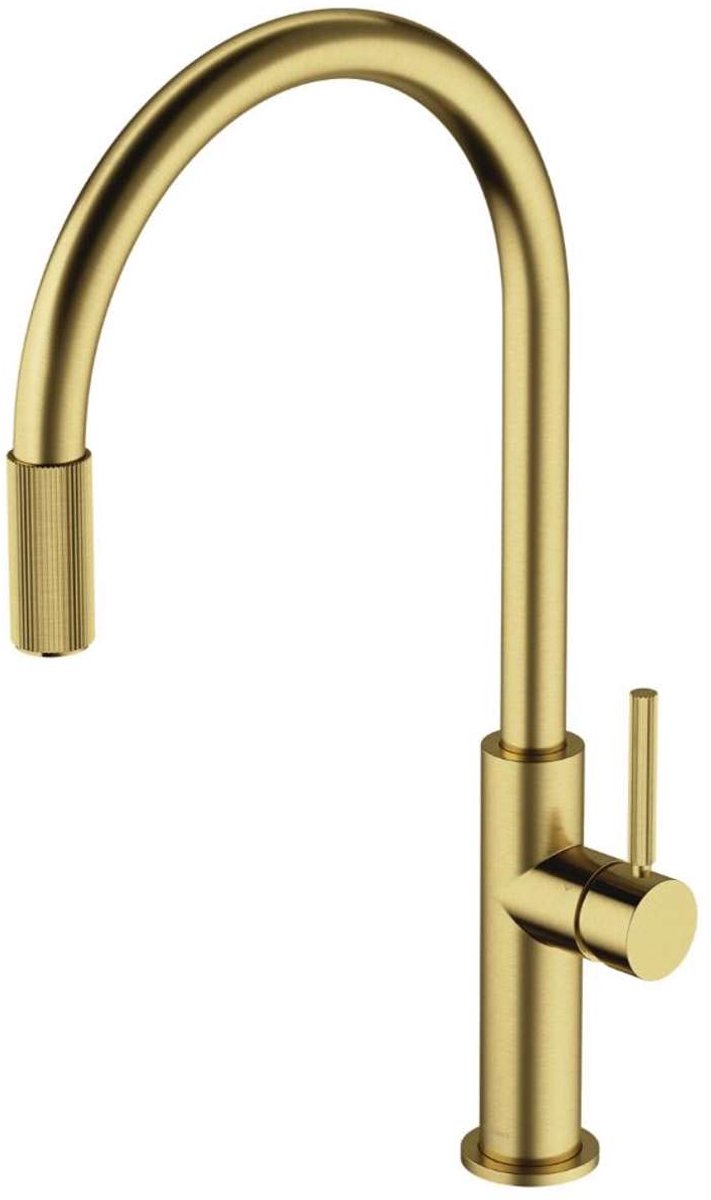 OMNIRES Switch - Keukenkraan met filterfunctie, geborsteld messing SW9057-FD1BSB