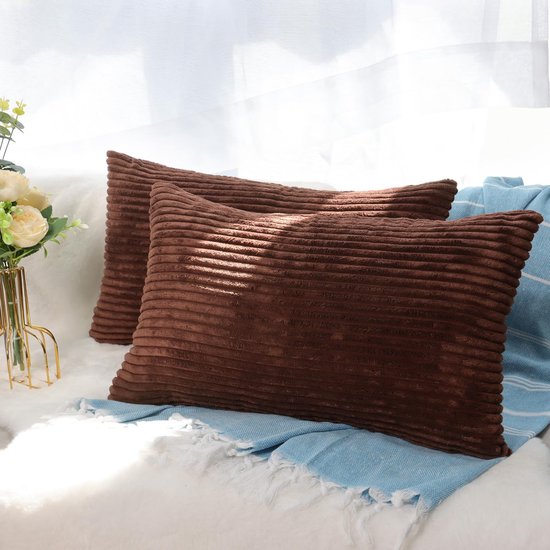 YCOLL Modern Botanisch Vintage-Design Kussenhoes 40x40 Set van 2