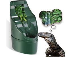Neptonion Reptile Chameleon Cantina Drinken Fontein water druppelaar wordt geleverd met Voeding Tang en Frosted Pincet voor Amfibieën Insecten Hagedis Schildpad Snake Spider Kikker Gecko