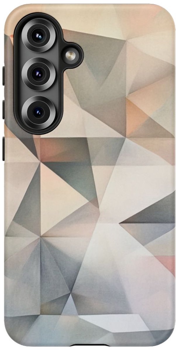 Subtiel Pastel Geometrisch Abstract – Telefoonhoesje Geschikt voor Galaxy S25