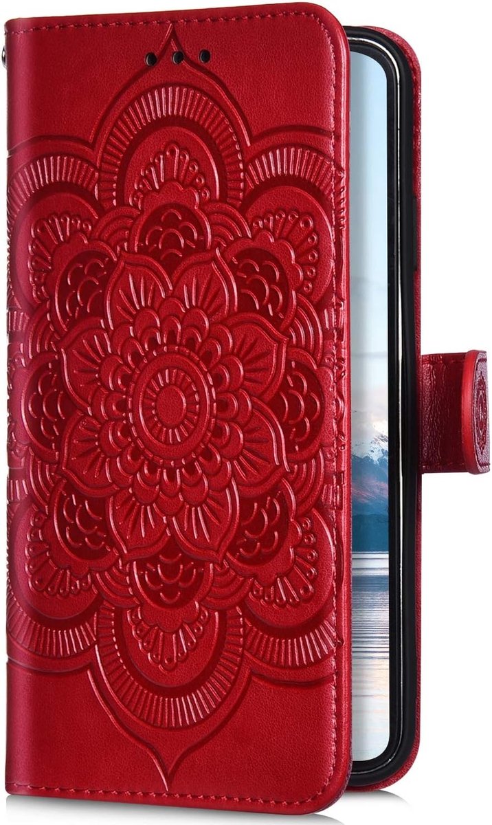 Compatible met Huawei P30 Pro - Rood Telefoonhoesje
