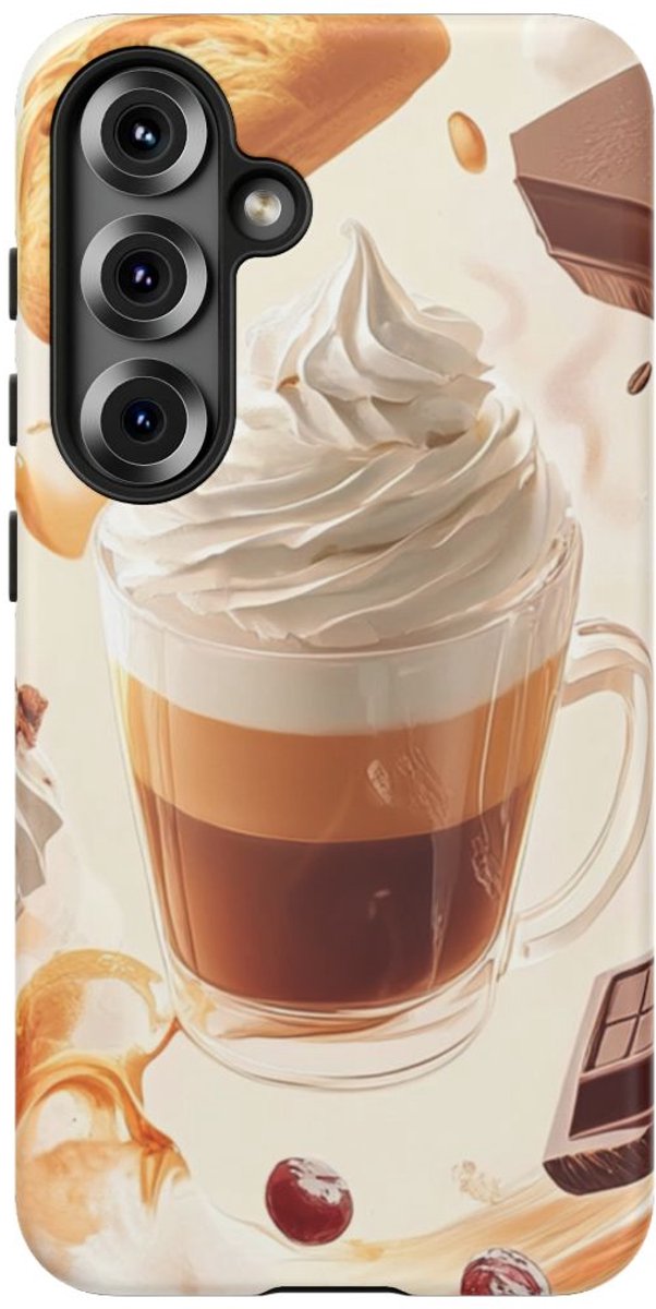 Koffie en Zoetigheden in Dynamisch Ontwerp – Telefoonhoesje Geschikt voor Galaxy S25