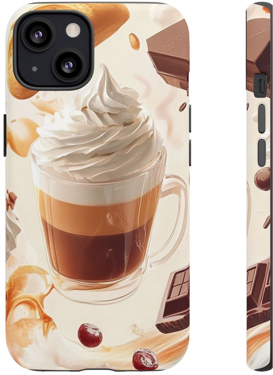 Koffie en Zoete Lekkernijen Dynamisch Ontwerp – Telefoonhoesje Geschikt voor iPhone 13