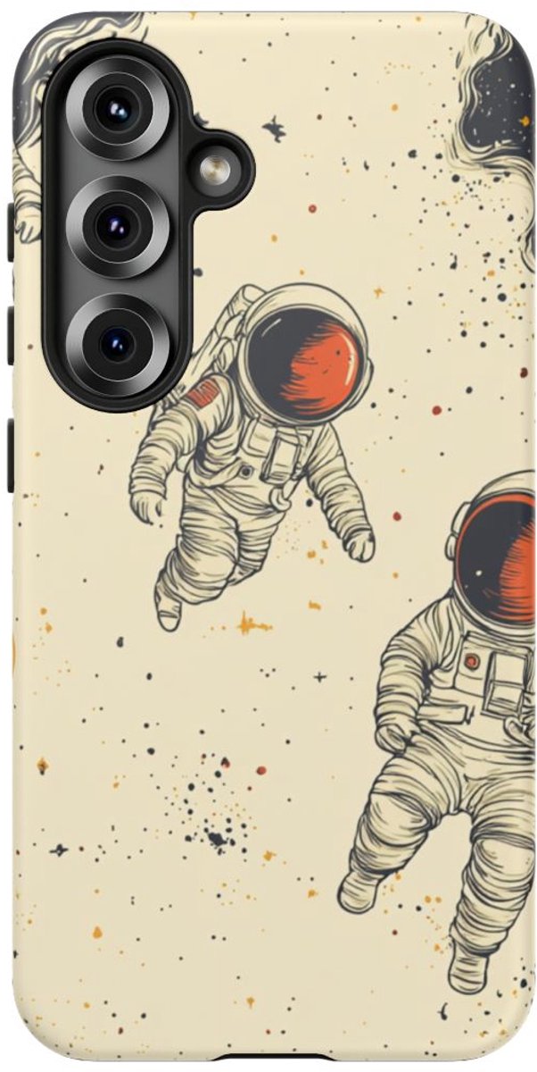 Astronauten in de Ruimtepatroon – Telefoonhoesje Geschikt voor Galaxy S25