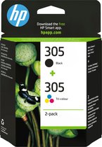 HP Pack de 2 cartouches d'encre authentiques 305 3 couleurs / noir
