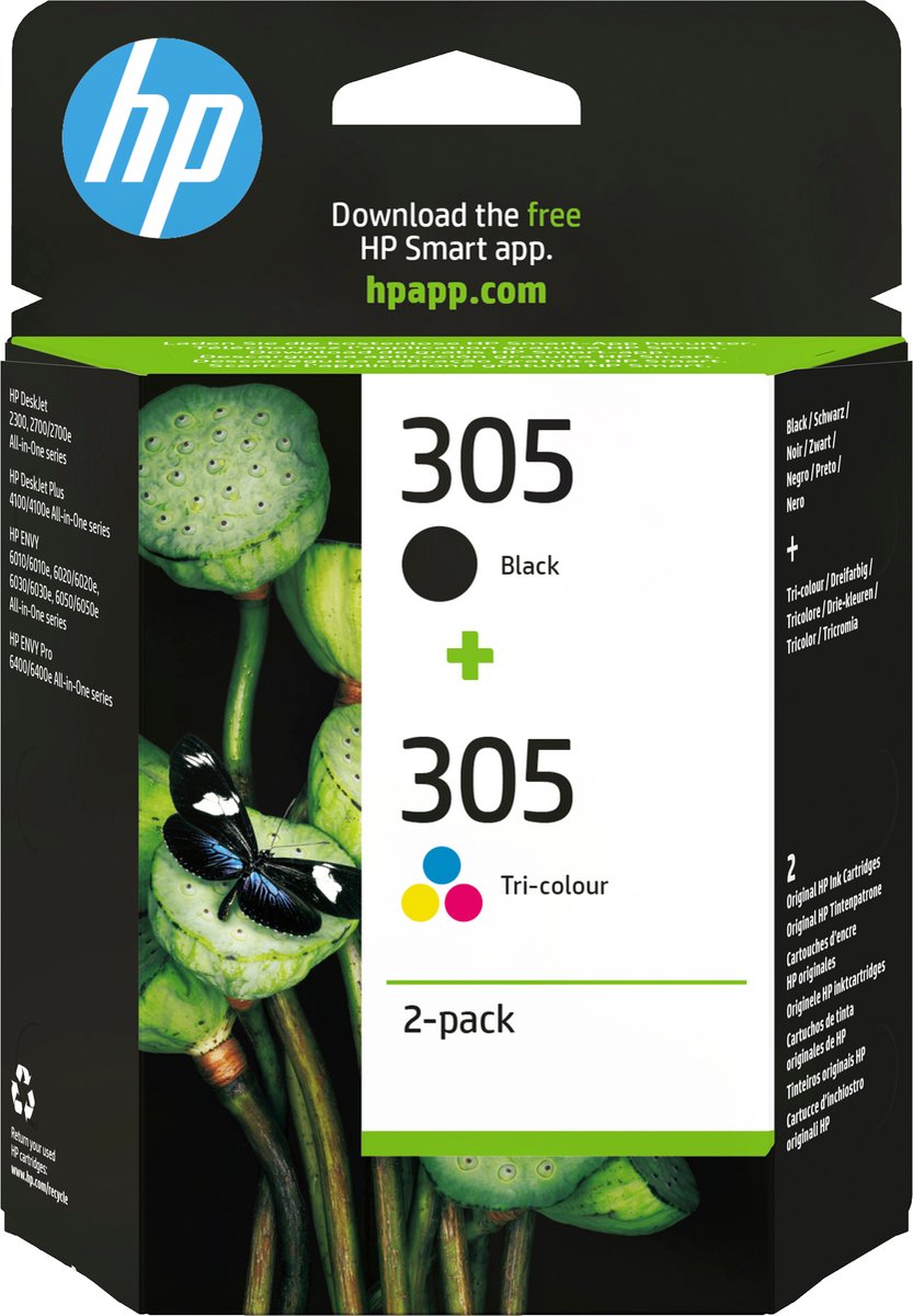 HP 305 - Inkcartridge - Origineel - Standaard capaciteit - Kleur en Zwart