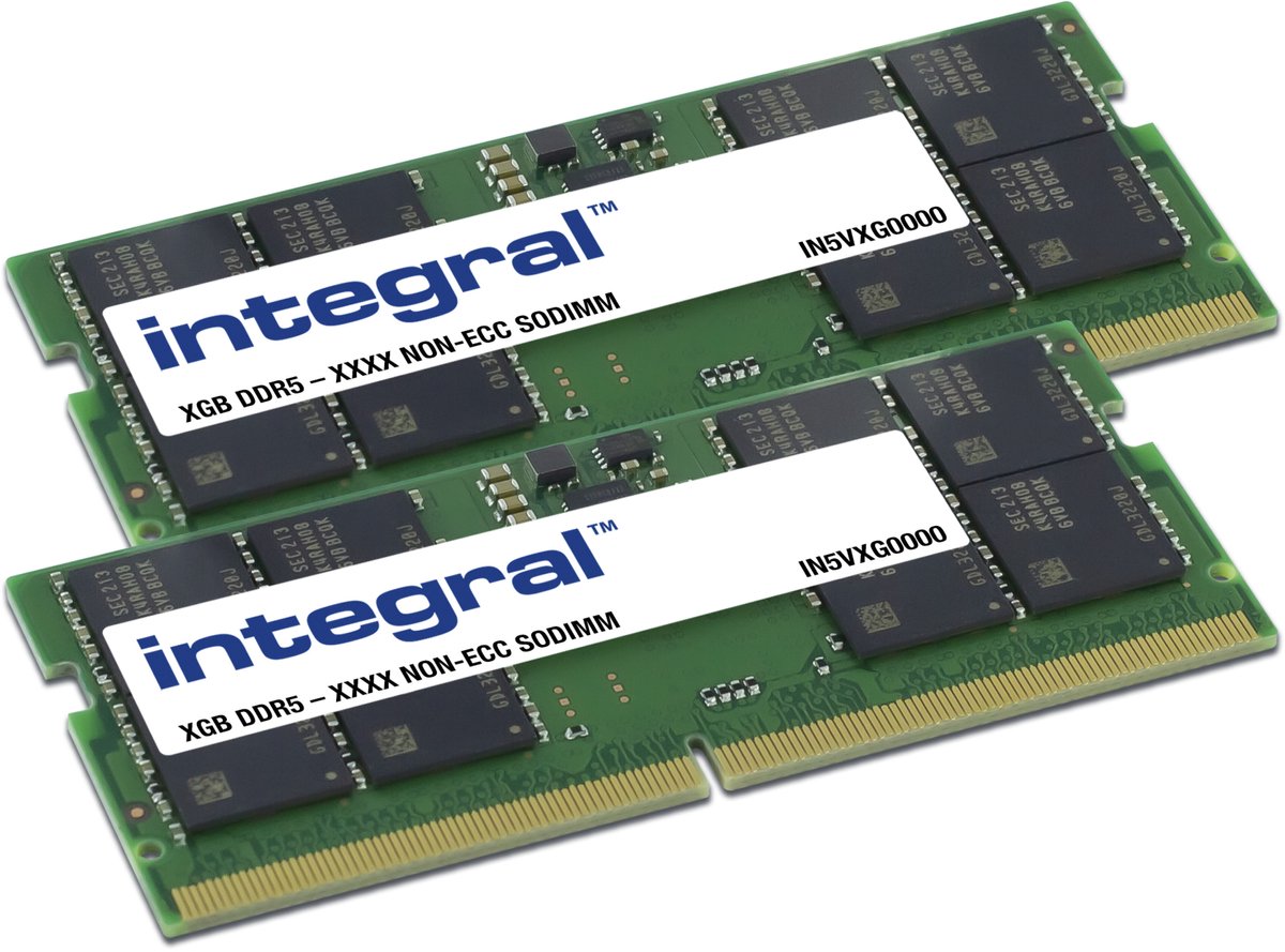 Integral IN5V8GNHWBXK2 geheugenmodule 16 GB 2 x 8 GB DDR5 262-pin SO-DIMM