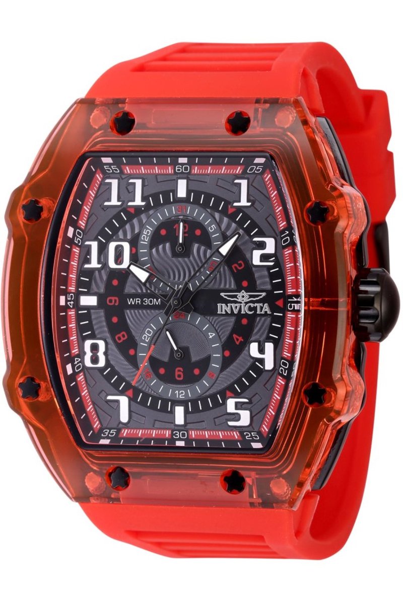 Invicta Invicta Racing 48720 Heren Horloge - Waterdicht - Analoog - Quartz Uurwerk - Plastic met grijze Wijzerplaat - 48mm