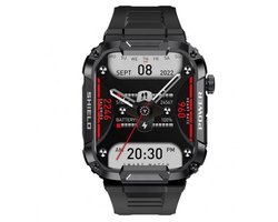Manike G106 Smartwatch – 1,96 inch AMOLED Display - Hartslag & Bloeddrukmeting - SpO₂ - Slaaptracking - Multisport - IP68 Waterdicht - 7 Dagen Batterij - Android & iOS Compatibel - Meldingen - Stappenteller - Sporthorloge - Activity Tracker