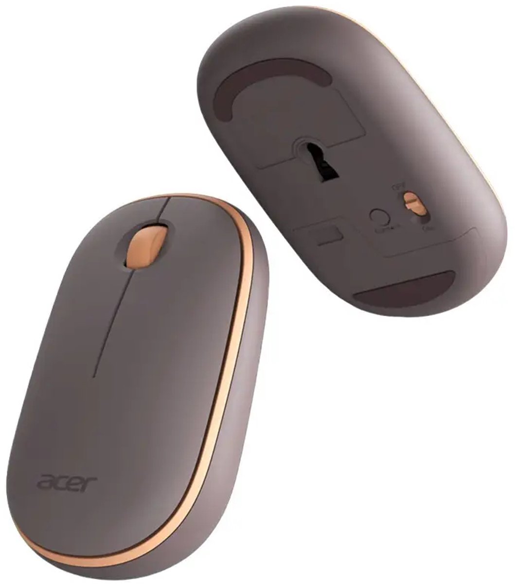 Acer draadloze bubbelmuis - AMR100 perzik (retailverpakking) universeel ambidextrous RF optisch 1600 DPI