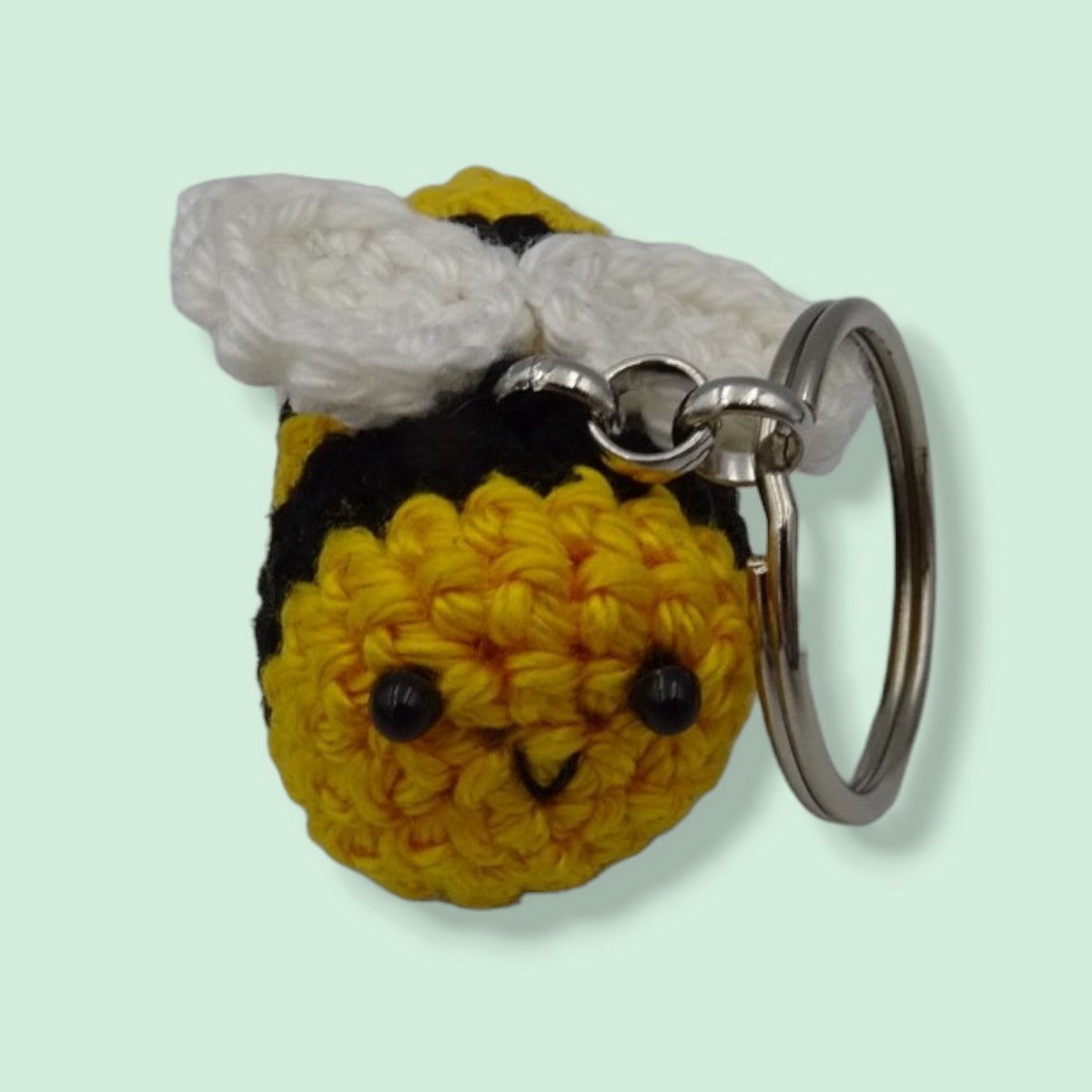 Knuffelsenzo - Bij - Sleutelhanger - Gehaakt - Kado - Geschenk - Tassenhanger