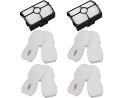 Geschikt voor Shark HZ3002 HZ3000 HZ4002 Stratos Ultralight Corded Steelstofzuiger, Vervangonderdeel XFFKHZ3000 XHFHZ3000, 2+ 4 PACK schuimfilter en viltfilter