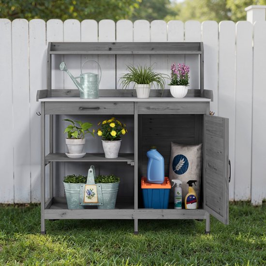 Xbro Tuinkast met Waterdicht Werkblad en Opbergvakken ... - Bol