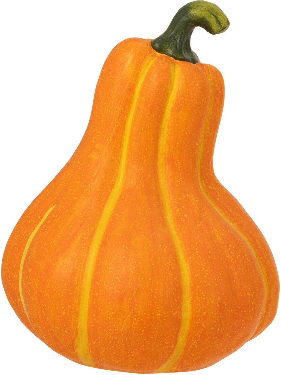decoratie Pompoen - keramiek - oranje