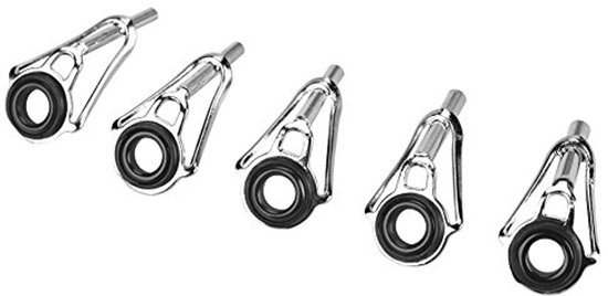 80 stuks hengel, reparatiepunt ring, roestvrij staal, keramiek, hengelring, vishengel, punt, reparatieonderdelen, hengelpunten, reparatieset voor zoet water, zout water — afbeelding 3