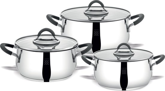 A.M.C. Non-stick Induction Stainless Steel Cookware Set 23 Pieces