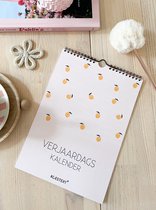 Hippe verjaardagskalender volwassenen - verjaardagskalender kleur- verjaardagskalenders - kalender - wandkalender - wandkalenders - omlegkalender - maandkalender - A4 - Colour pop