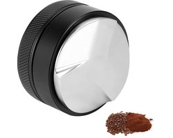 MINSHUXI Koffieverdeler Koffieverdeler voor koffie Portafilter voor het aanstampen Espresso-niveaumeter Verdeler 51 mm