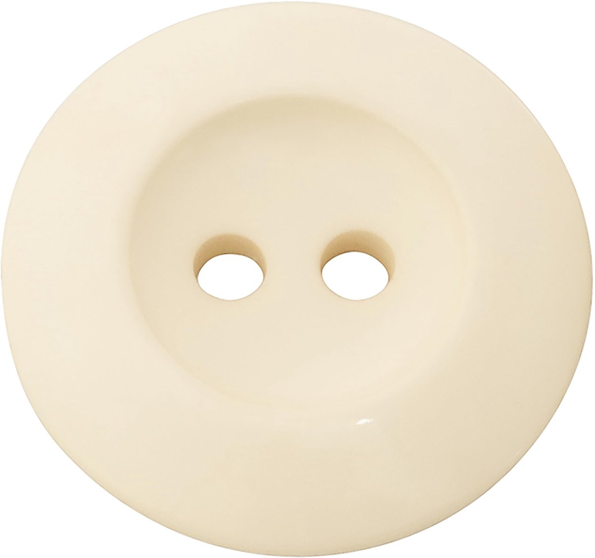 AERZETIX - C74097 - Set van 10 naaiknopen rond ∅20x3 mm met 2 gaten 32L L32 - kleur ecru - gemaakt van kunststof - opening 2 mm - fournituren naaien kleding decoratie