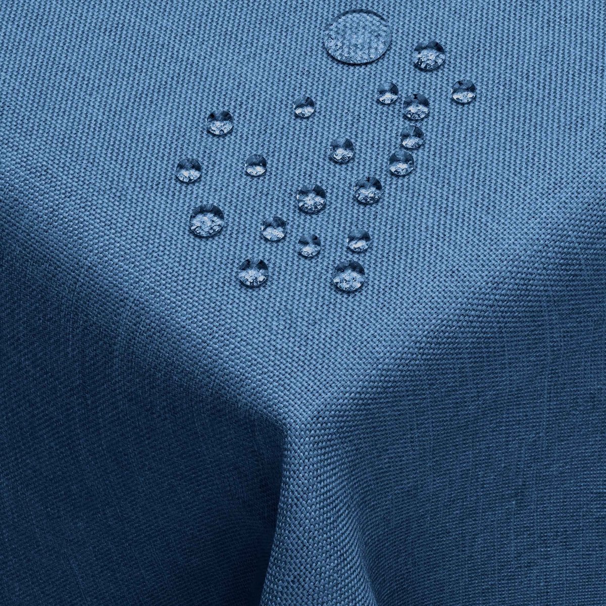 DecoHomeTextil Linnenlook Kleur Maat Selecteerbaar - Vierkant 130 x 300 OF 300x130 OF 130x300 cm Donkerblauw met Lotus Effect Tafelkleed met Vlekbescherming Donkerblauw TD Vierkant