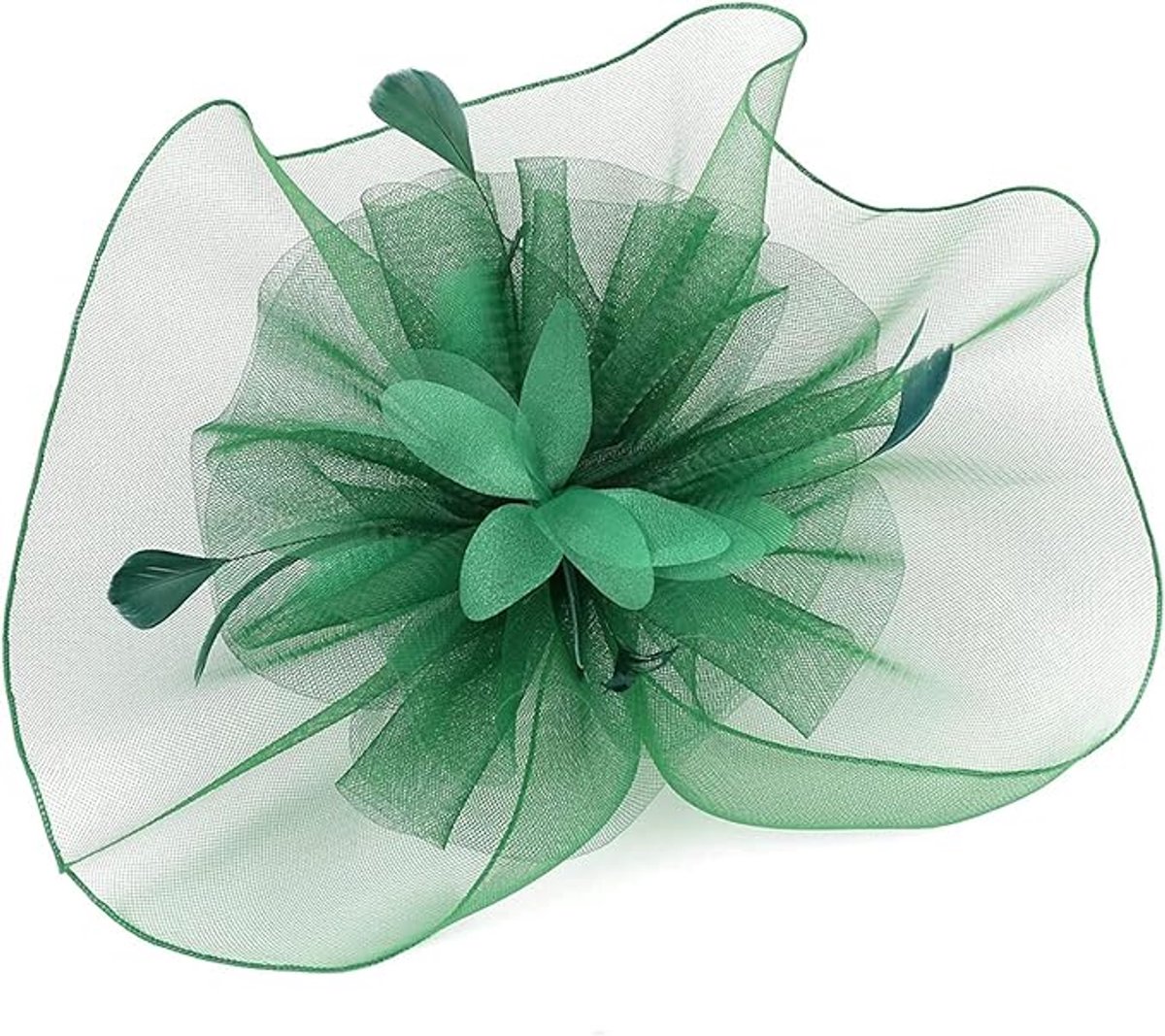 Fascinator hoed, vintage fascinator dames zwarte hoed sluier