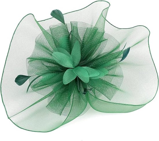 Amsixo Fascinator met bloem, grote bloemenhoeden voor dames, grote bloemenhoofdband, kostuum, hoofdbedekking, bloemenfascinator, hoofdband, grote bloemenhaarbanden, A, 1 stück (1er Pack