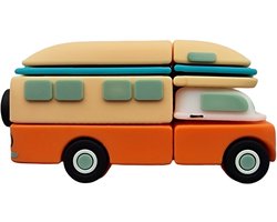 Retro Camper Bus USB Stick 32GB – Travel - Gadget - Vintage - Reizen - Accessoire - Tiener - Meisje - Jongen - Ulticool - voor Grote Kinderen - Grappige Gadgets