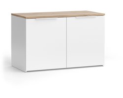 Vicco Wido Dressoir – 80 x 50 cm met 2 deuren Wit/Sonoma