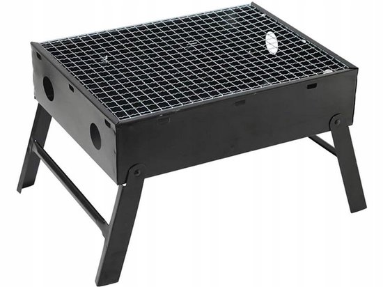 Draagbare Opvouwbare Camping BBQ - Houtskoolgrill - barbecues - bbq gereedschap - Outdoor Tafelbarbecue - Inklapbare Picknick Grill - barbecue accessoires - barbecue houtskool - barbecue hoes van Merkloos — afbeelding 3