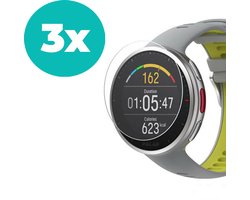 Bescherming geschikt voor Polar Vantage V2 screenprotector - 3 stuks - Geschikt voor Polar Vantage V2 - Bescherming smartwatch scherm - Beschermer Polar Vantage V2 screen protector beschermplaatje - 3 stuks