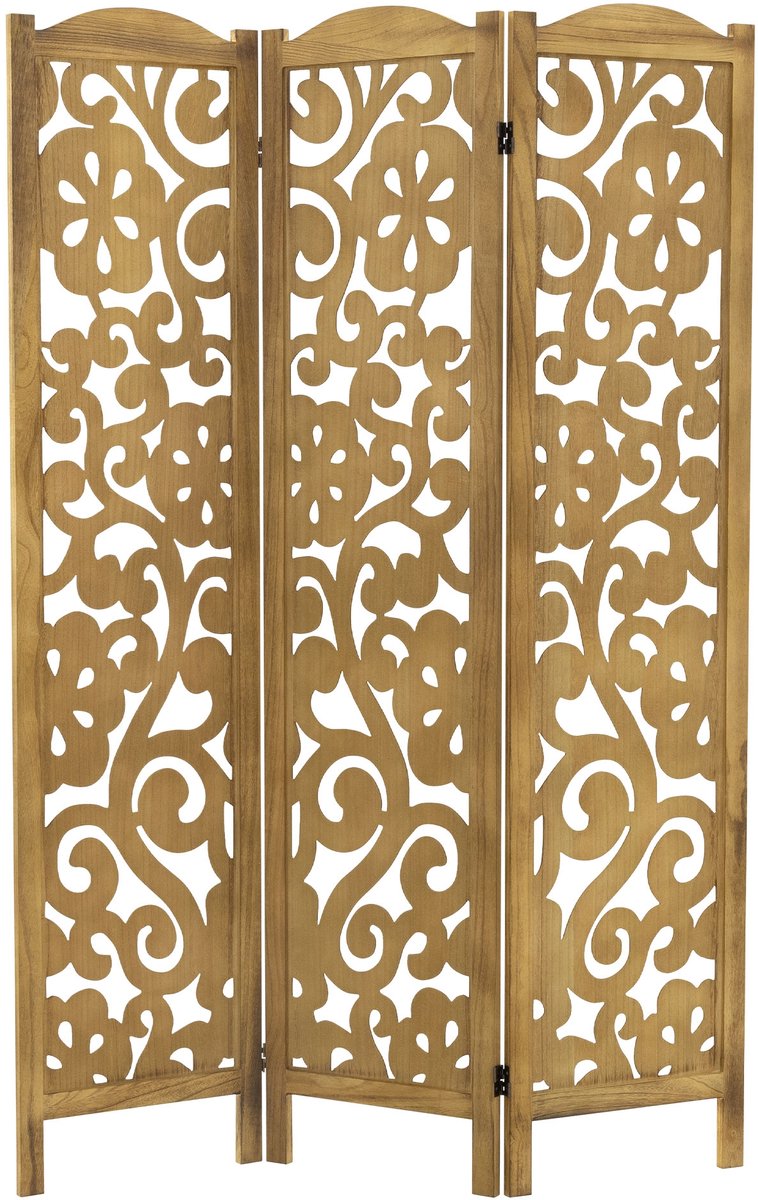 ml-design Yokohama kamerscherm 3-delig opvouwbaar privacyscherm van hout rijstpapier en bamboe naturel 172x121 cm geschikt als vrijstaande scheidingswand voor binnen kleedkamer slaapkamer woonkamer kantoor balkon of tuin in oosterse japanse stijl