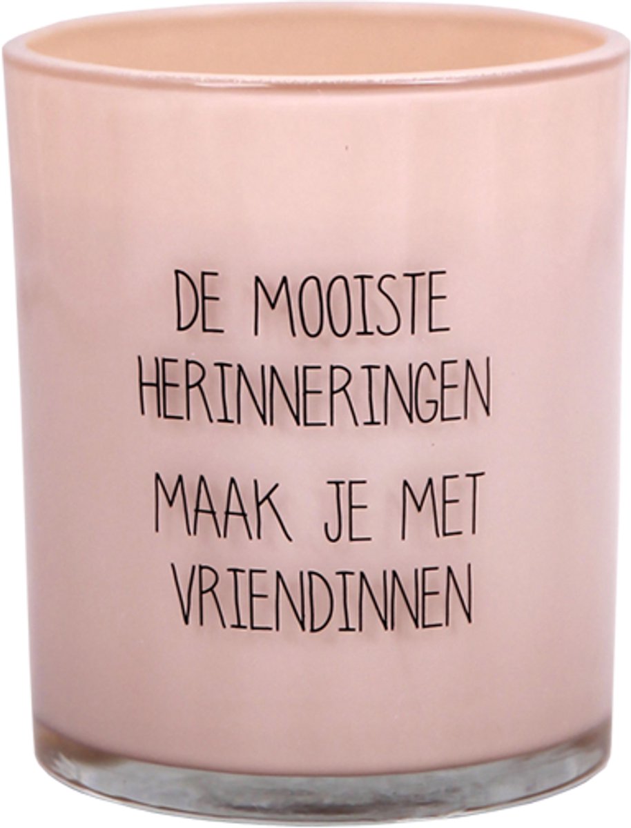 MY FLAME - Sojakaars - DE MOOISTE HERINNERINGEN MAAK JE MET VRIENDINNEN - Green Tea Time - 50 branduren - roze